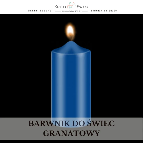 Profesjonalny barwnik do świec o wysokim stężeniu i doskonałej rozpuszczalności w woskach parafinowych, sojowych i palmowych — kolor granatowy głęboki / navy