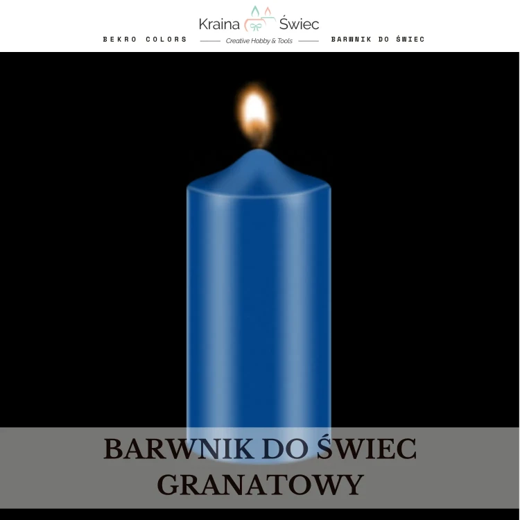 Profesjonalny barwnik do świec o wysokim stężeniu i doskonałej rozpuszczalności w woskach parafinowych, sojowych i palmowych — kolor granatowy głęboki / navy