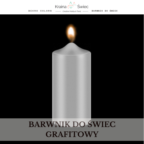 Profesjonalny barwnik do świec o wysokim stężeniu i doskonałej rozpuszczalności w woskach parafinowych, sojowych i palmowych — kolor grafitowy głęboki