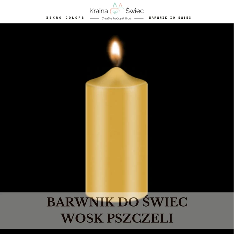 Profesjonalny barwnik do świec o wysokim stężeniu i doskonałej rozpuszczalności w woskach parafinowych, sojowych i palmowych — kolor miodowy złocisty