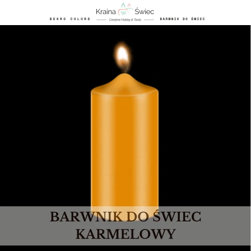 Profesjonalny barwnik do świec o wysokim stężeniu i doskonałej rozpuszczalności w woskach parafinowych, sojowych i palmowych — kolor karmelowy głęboki