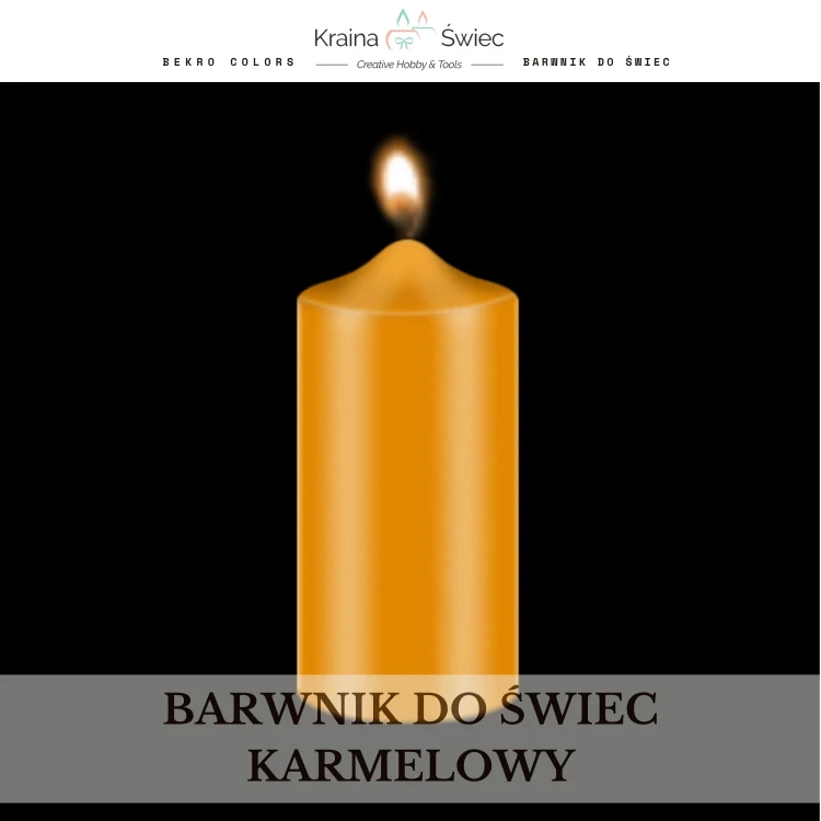 Profesjonalny barwnik do świec o wysokim stężeniu i doskonałej rozpuszczalności w woskach parafinowych, sojowych i palmowych — kolor karmelowy głęboki