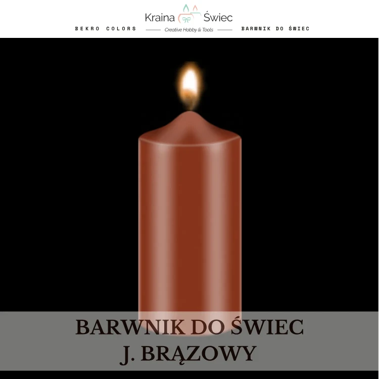 Profesjonalny barwnik do świec o wysokim stężeniu i doskonałej rozpuszczalności w woskach parafinowych, sojowych i palmowych — kolor brązowy jasny