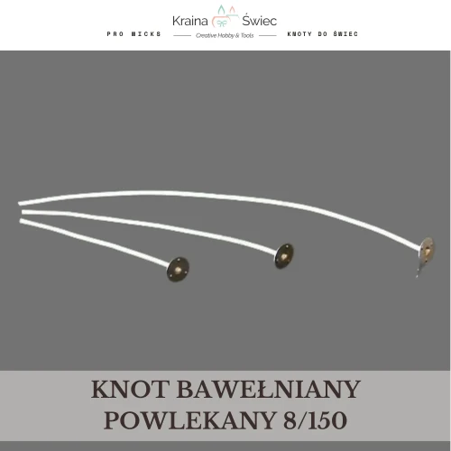 Knot bawełniany powlekany 8/150 — KLASYCZNY-BLASZKA Hobbylab