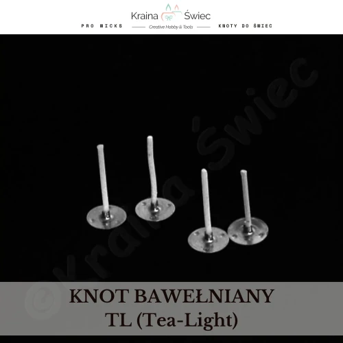 Knot bawełniany 18/30 TL — TEALIGHT Hobbylab