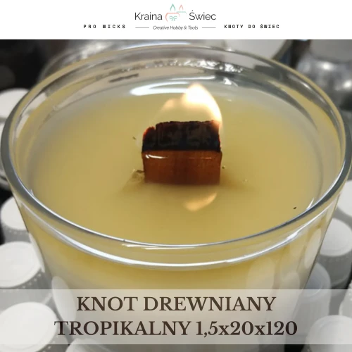 Knot drewniany tropikalny 1,5x20x120 — DREWNIANY Hobbylab