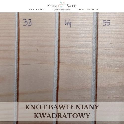 Knot bawełniany kwadratowy #44 — KWADRAT Hobbylab