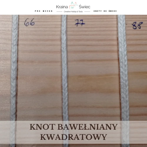 Knot bawełniany kwadratowy #88 — KWADRAT Hobbylab