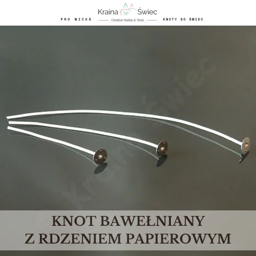Knot bawełniany z rdzeniem R5/150mm — RDZEŃ-BLASZKA Hobbylab