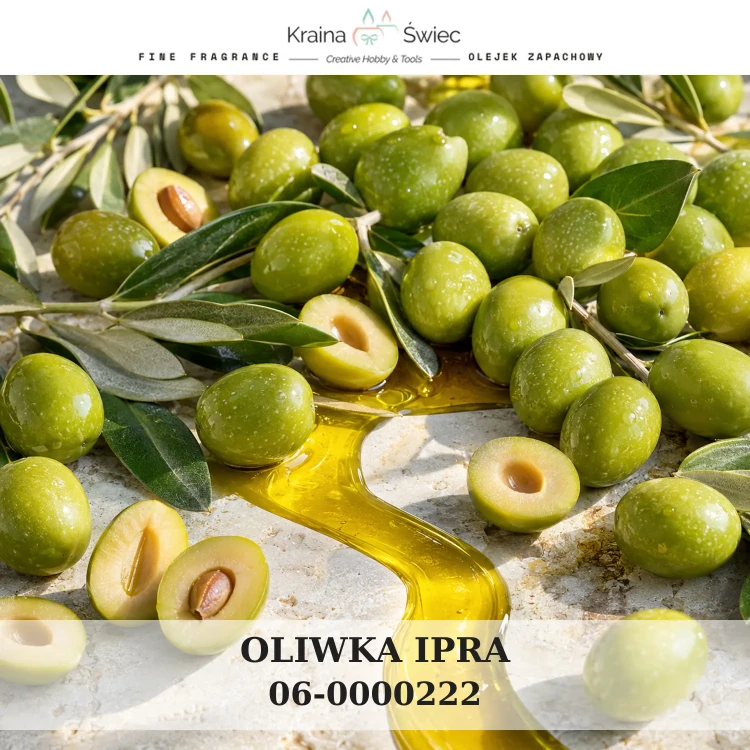 OLIWKA IPRA — olejek zapachowy do świec sojowych, parafinowych, wosków i tart zapachowych. Kraina Świec: dokumentacja CLP, IFRA, SDS. Surowce DIY dla profesjonalistów.