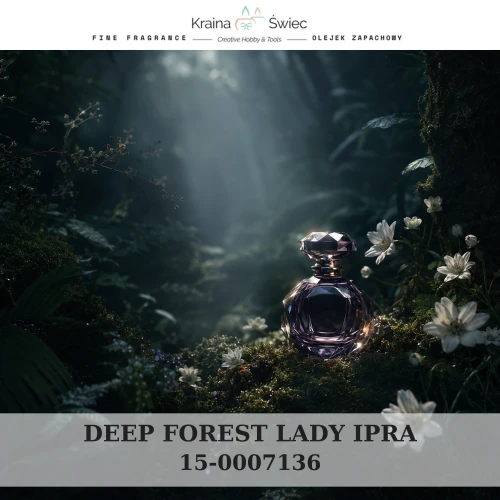 DEEP FOREST LADY IPRA — olejek zapachowy do świec sojowych, parafinowych, wosków i tart zapachowych. Kraina Świec: dokumentacja CLP, IFRA, SDS. Surowce DIY dla profesjonalistów.