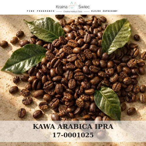 KAWA ARABICA IPRA — olejek zapachowy do świec sojowych, parafinowych, wosków i tart zapachowych. Kraina Świec: dokumentacja CLP, IFRA, SDS. Surowce DIY dla profesjonalistów.