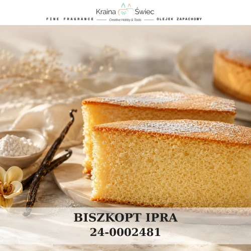 BISZKOPT IPRA — olejek zapachowy do świec sojowych, parafinowych, wosków i tart zapachowych. Kraina Świec: dokumentacja CLP, IFRA, SDS. Surowce DIY dla profesjonalistów.