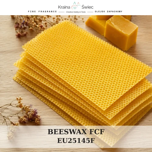BEESWAX FCF — olejek zapachowy do świec, dyfuzorów, mydeł i kosmetyków. Kraina Świec: dokumentacja CLP, IFRA, SDS. Surowce DIY dla profesjonalistów.