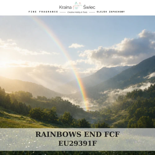 RAINBOW'S END FCF — olejek zapachowy do świec, dyfuzorów, mydeł i kosmetyków. Kraina Świec: dokumentacja CLP, IFRA, SDS. Surowce DIY dla profesjonalistów.