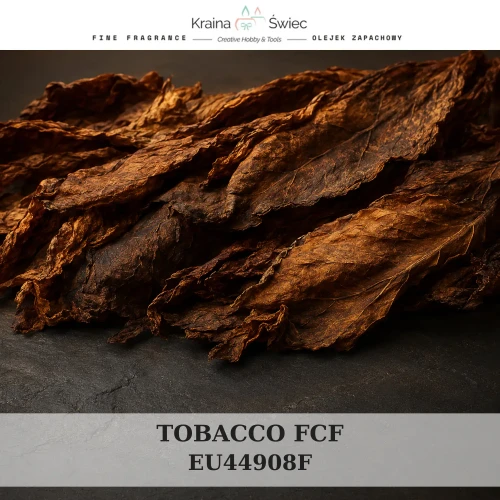 VANILLA TOBACCO FCF — olejek zapachowy do świec, dyfuzorów, mydeł i kosmetyków. Kraina Świec: dokumentacja CLP, IFRA, SDS. Surowce DIY dla profesjonalistów.