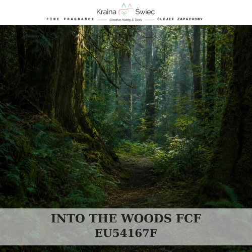 INTO THE WOODS RD FCF — olejek zapachowy do świec, dyfuzorów, mydeł i kosmetyków. Kraina Świec: dokumentacja CLP, IFRA, SDS. Surowce DIY dla profesjonalistów.
