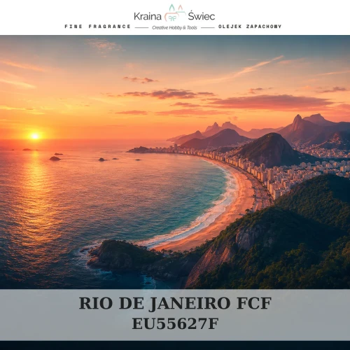 RIO DE JANEIRO FCF — olejek zapachowy do świec, dyfuzorów, mydeł i kosmetyków. Kraina Świec: dokumentacja CLP, IFRA, SDS. Surowce DIY dla profesjonalistów.