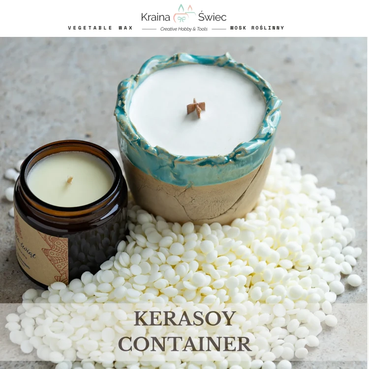 Wosk sojowy KeraSoy 4130 Container — profesjonalny wosk do świec zalewanych w naczyniach