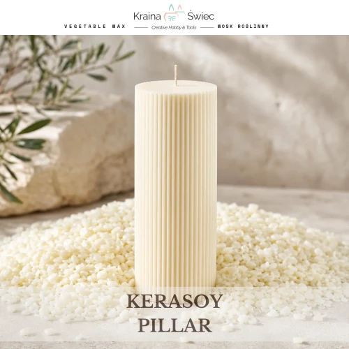 Wosk sojowy KeraSoy 4120 Pillar — profesjonalny wosk do świec wolnostojących pillar