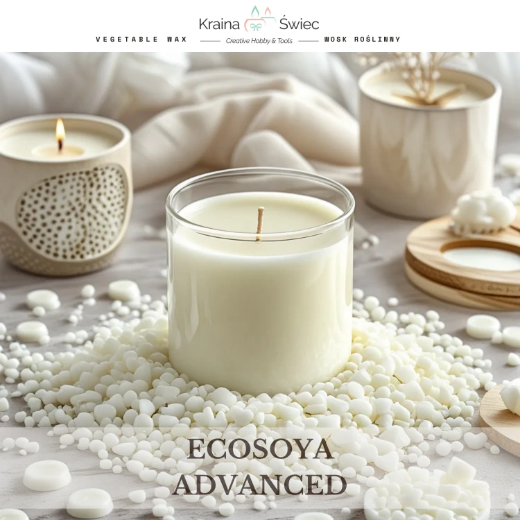 Wosk sojowy EcoSoya CB-Advanced — profesjonalny wosk do świec zalewanych w naczyniach