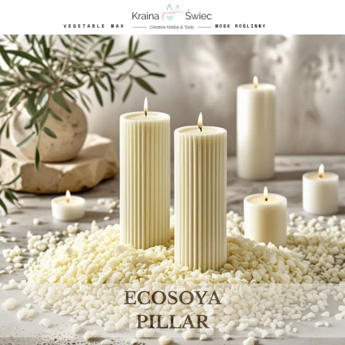 Wosk sojowy EcoSoya PillarBlend — profesjonalny wosk do świec wolnostojących pillar