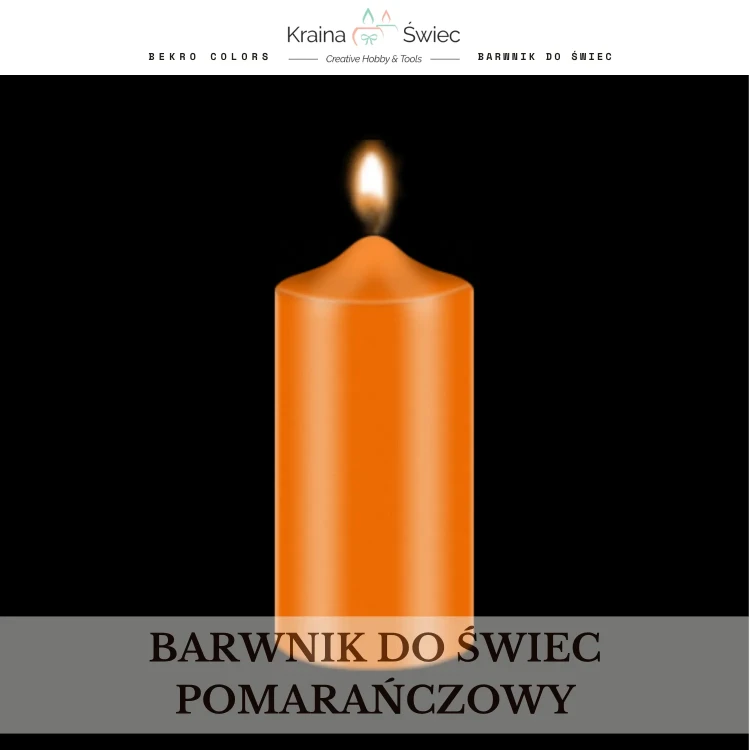 Profesjonalny barwnik do świec o wysokim stężeniu i doskonałej rozpuszczalności w woskach parafinowych, sojowych i palmowych — kolor pomarańczowy soczysty