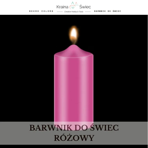 Profesjonalny barwnik do świec o wysokim stężeniu i doskonałej rozpuszczalności w woskach parafinowych, sojowych i palmowych — kolor różowy soczysty