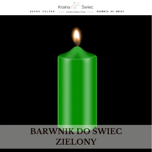 Profesjonalny barwnik do świec o wysokim stężeniu i doskonałej rozpuszczalności w woskach parafinowych, sojowych i palmowych — kolor zielony neonowy