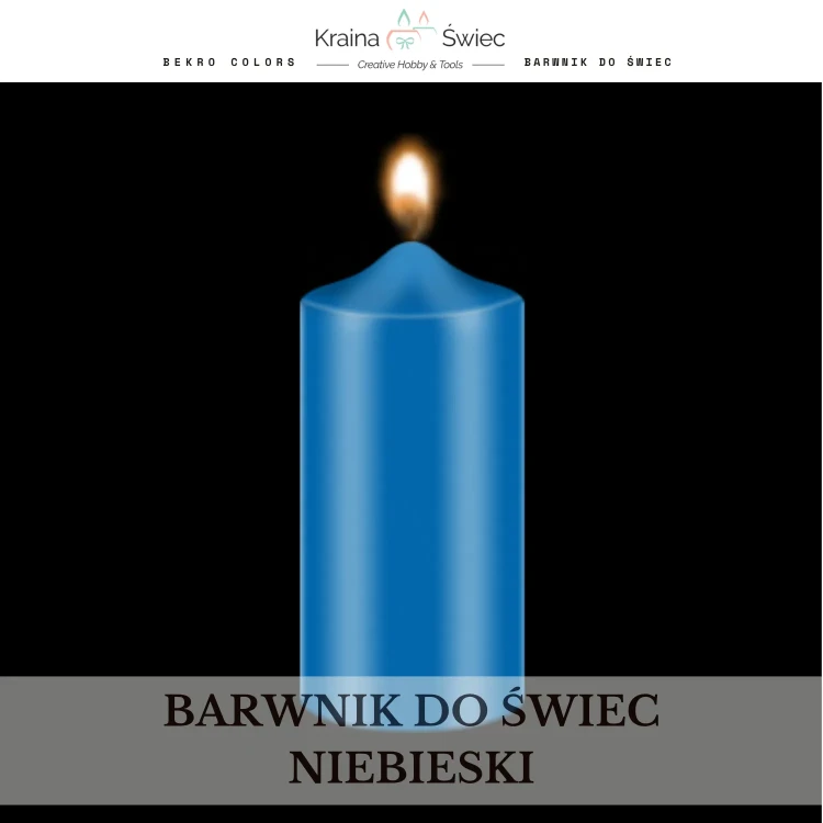 Profesjonalny barwnik do świec o wysokim stężeniu i doskonałej rozpuszczalności w woskach parafinowych, sojowych i palmowych — kolor niebieski klasyczny